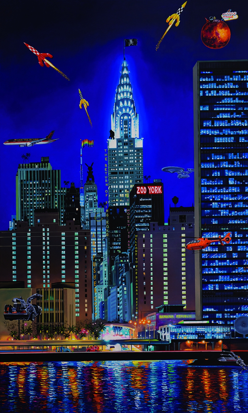 Zooyorker Chrysler Kunsttryk fra Artpusher - Pop Art