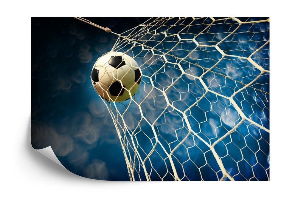 3D Fototapet Sport - Fodbold Design til Væggen