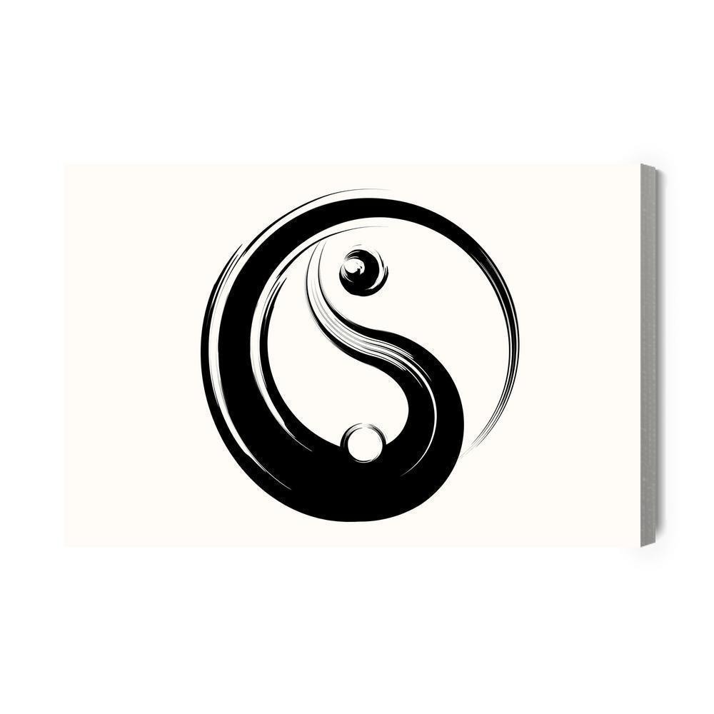 Yin Yang Symbol på Lærred - Perfekt til Soveværelset