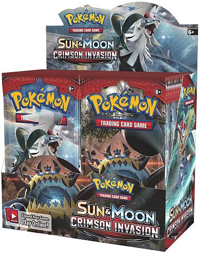 Pokemon Display  Booster Box  Sm04 Sun   Moon: Crimson Invasion 36 Boosters