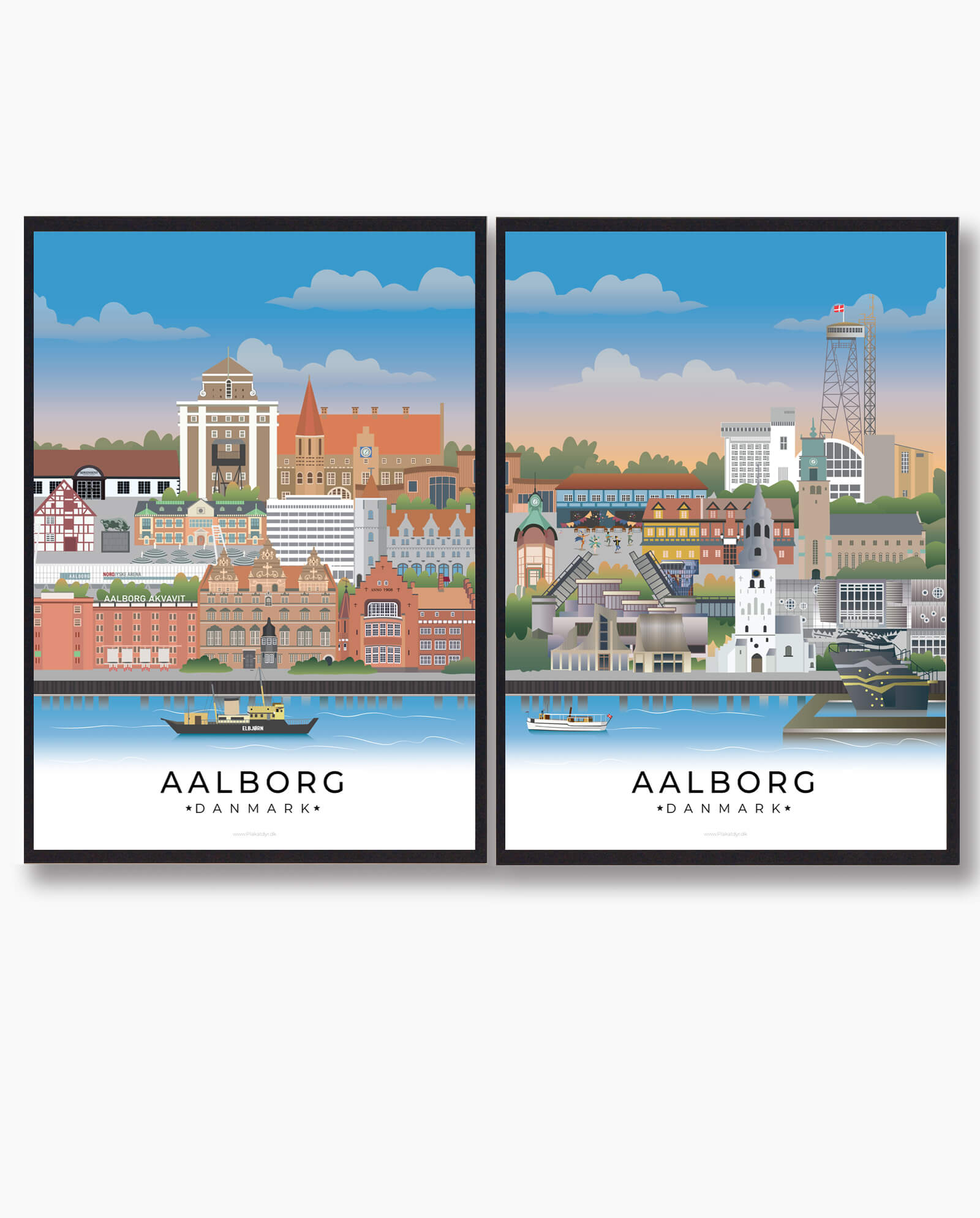 Aalborg Plakat Plakatsæt  Nyhed   Størrelse:   70x100cm
