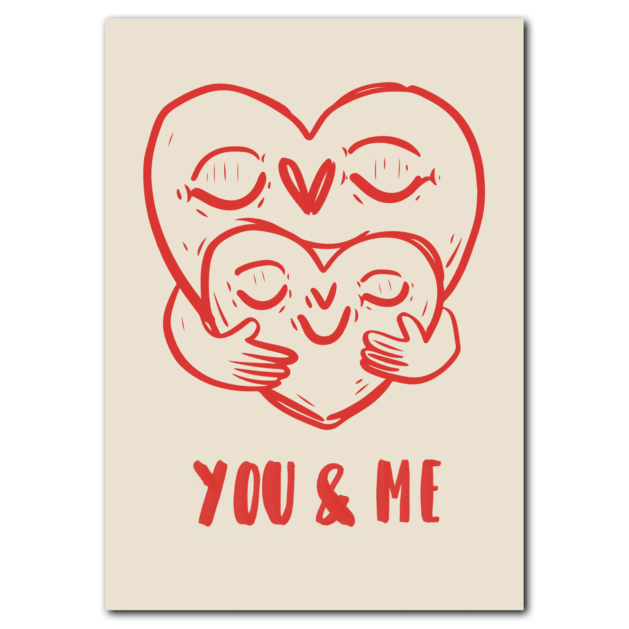You  And   Plakat 50x70    B2    Egetræ