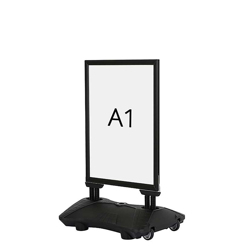 Wind-pro Waterbase Gadeskilt  Sort  A1