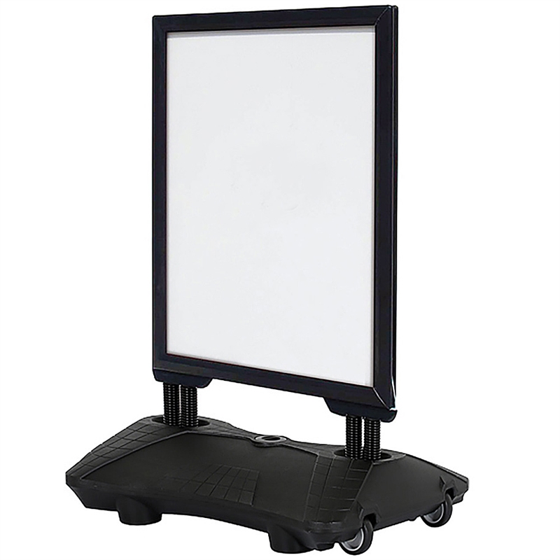 Wind-sign Waterbase Budget Gadeskilt  50   70    Sort